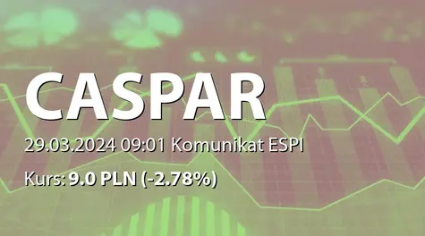 CASPAR Asset Management S.A.: Aneks do listu intencyjnego ws. połączenia spółki zależnej z iWealth Management sp. z o.o. (2024-03-29)