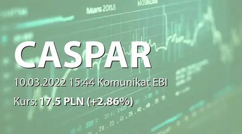 CASPAR Asset Management S.A.: Emisja warrantów subskrypcyjnych serii A i akcji serii I (2022-03-10)