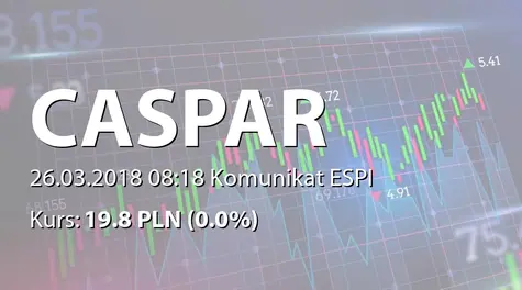 CASPAR Asset Management S.A.: Nabycie akcji przez podmiot powiązany (2018-03-26)