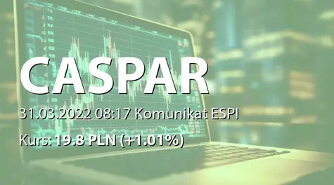 CASPAR Asset Management S.A.: Przyjęcie przez Zarząd Polityki Dywidendy (2022-03-31)