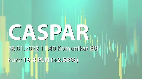 CASPAR Asset Management S.A.: Terminy przekazywania raportów okresowych w 2022 roku (2022-01-28)