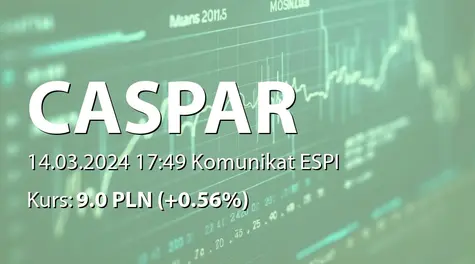 CASPAR Asset Management S.A.: Wpis do KRS zmiany funkcji z członka Zarządu na Prezesa Zarządu i życiorysy członków Zarządu (2024-03-14)
