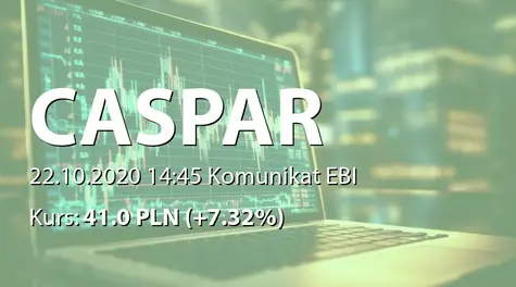 CASPAR Asset Management S.A.: Zgoda RN na wypłatę zaliczki na poczet dywidendy za rok 2020 (2020-10-22)