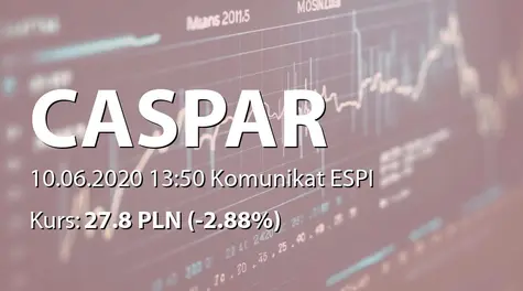 CASPAR Asset Management S.A.: ZWZ - akcjonariusze powyżej 5% (2020-06-10)