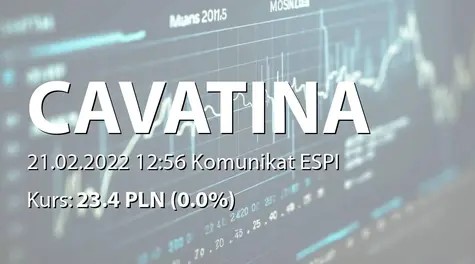 Cavatina Holding S.A.: Nabycie akcji przez Przewodniczącego RN (2022-02-21)