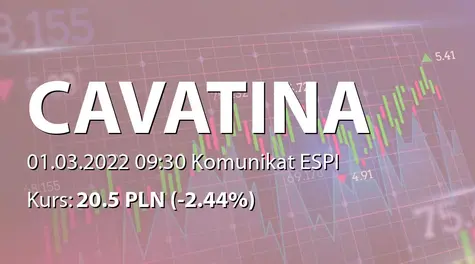 Cavatina Holding S.A.: Nabycie akcji przez Wiceprezesa Zarządu (2022-03-01)