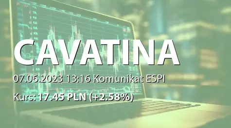 Cavatina Holding S.A.: Podsumowanie emisji obligacji serii P2023A (2023-06-07)