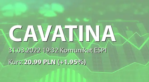 Cavatina Holding S.A.: SA-R 2021 (2022-03-31)
