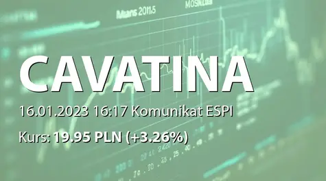 Cavatina Holding S.A.: Terminy przekazywania raportów okresowych w 2023 roku (2023-01-16)