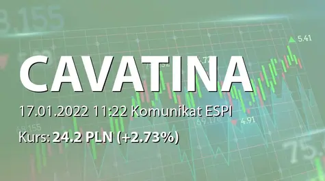 Cavatina Holding S.A.: Terminy publikacji raportów okresowych w 2022 roku (2022-01-17)