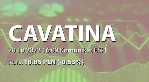 Cavatina Holding S.A.: Uchwała ws. emisji obligacji serii P2022D (2022-10-20)