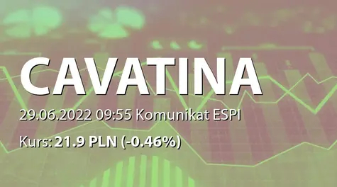 Cavatina Holding S.A.: Uchwała Zarządu ws. emisji obligacji serii P2022C (2022-06-29)