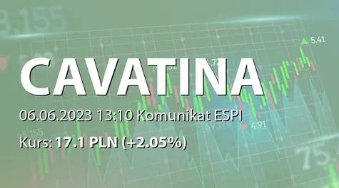 Cavatina Holding S.A.: Warunkowe dopuszczenie obligacji serii P2023A do obrotu (2023-06-06)
