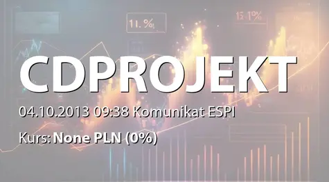 CD Projekt S.A.: Aneks do umowy kredytowej z BRE Bank SA (2013-10-04)