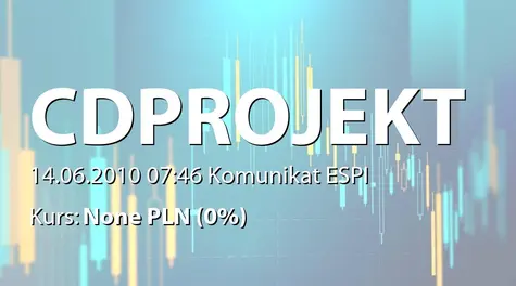 CD Projekt S.A.: Informacja udzielona akcjonariuszowi  (2010-06-14)