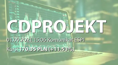 CD Projekt S.A.: SA-PSr 2021 (2021-09-01)
