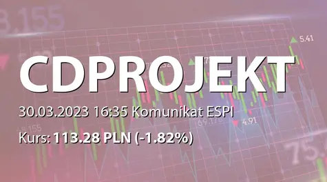 CD Projekt S.A.: SA-R 2022 - wersja angielska (2023-03-30)