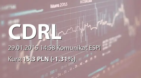 CDRL S.A.: Zakup akcji przez osobę mającą dostęp do informacji poufnych (2015-01-29)