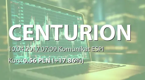 Centurion Finance ASI S.A.: Nabycie akcji przez Joannę Boszko (2017-04-10)