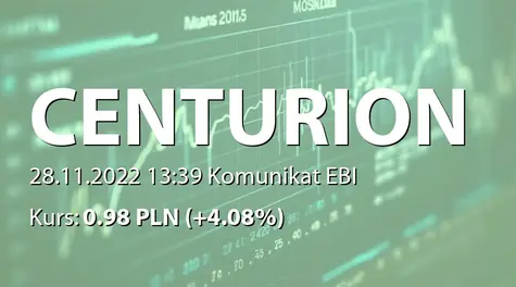 Centurion Finance ASI S.A.: Rezygnacja członka RN (2022-11-28)