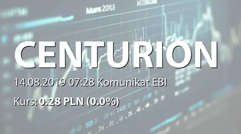 Centurion Finance ASI S.A.: SA-Q2 2019 (2019-08-14)