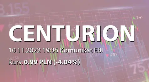 Centurion Finance ASI S.A.: SA-Q3 2022 (2022-11-10)