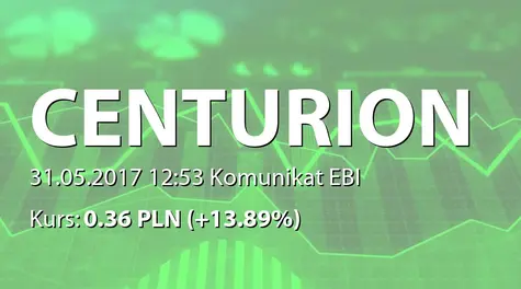 Centurion Finance ASI S.A.: SA-R 2016 i RS 2016 (2017-05-31)