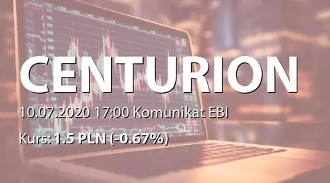 Centurion Finance ASI S.A.: Umowa z Autoryzowanym Doradcą (2020-07-10)