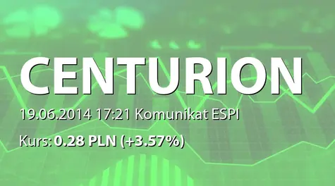 Centurion Finance ASI S.A.: WZA - lista akcjonariuszy (2014-06-19)