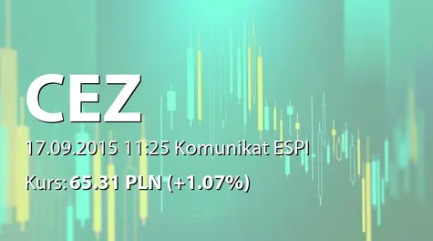 ČEZ, a.s.: Checking welds at Dukovany Power Plant (2015-09-17)