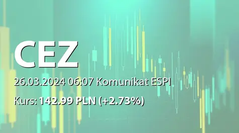 ČEZ, a.s.: Commencement of disinvestment of selected Polish assets (2024-03-26)