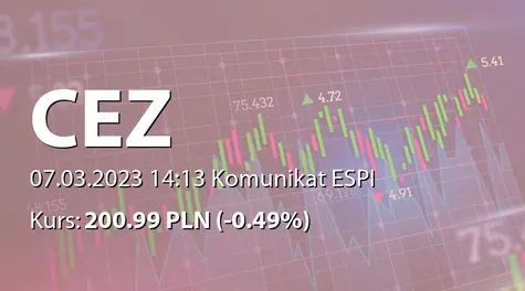 ČEZ, a.s.: Interest Payment Notice (2023-03-07)