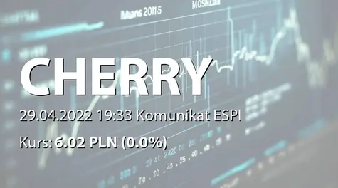 Cherrypick Games S.A.: ZWZ - lista akcjonariuszy (2022-04-29)