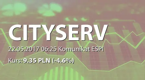 City Service SE: Wypłata dywidendy - 0,62 EUR (2017-05-22)