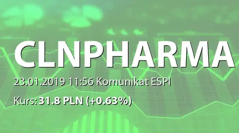Celon Pharma S.A.: Terminy przekazywania raportów w 2019 roku (2019-01-23)
