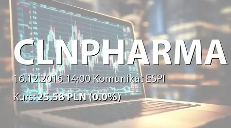 Celon Pharma S.A.: Zestawienie transakcji na akcjach (2016-12-16)