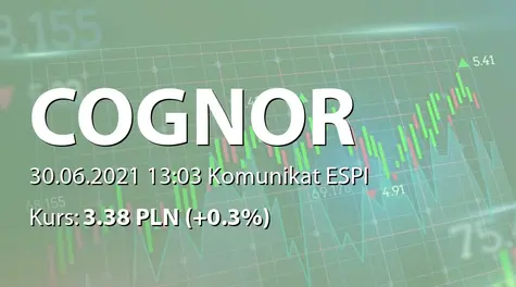 Cognor Holding S.A.: ZWZ - akcjonariusze powyżej 5% (2021-06-30)
