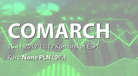Comarch S.A.: Aneksy do umowy pomiędzy Comarch AG a E-Plus Mobilfunk GmbH&Co. KG - 227,8 mln zł (2012-11-15)