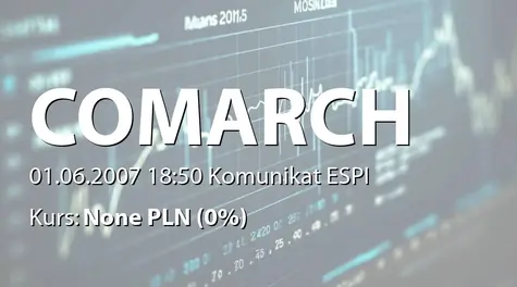 Comarch S.A.: Sprzedaż akcji przez BZ WBK AIB AM SA (2007-06-01)