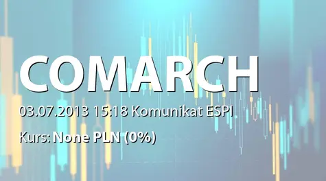 Comarch S.A.: Ustanowienie długu gruntowego na aktywach spółki (2013-07-03)