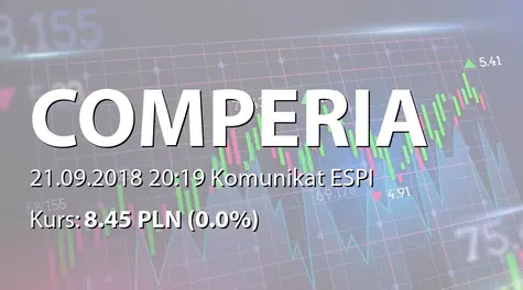 Comperia.pl S.A.: Aneks do umowy spółki zależnje z akcjonariuszem (2018-09-21)