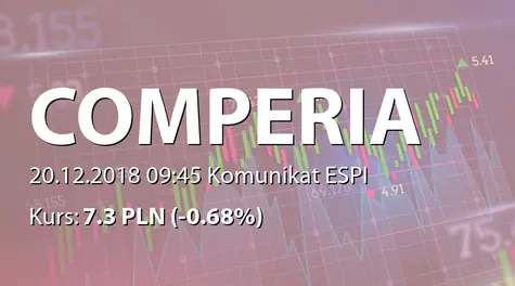 Comperia.pl S.A.: Dopuszczenie i wprowadzenie do obrotu akcji serii G (2018-12-20)