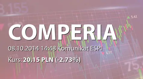 Comperia.pl S.A.: Dopuszczenie i wprowadzenie do obrotu na GPW akcji serii D (2014-10-08)