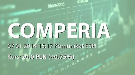 Comperia.pl S.A.: Sprzedaż akcji przez Bartosza Michałka (2014-01-07)