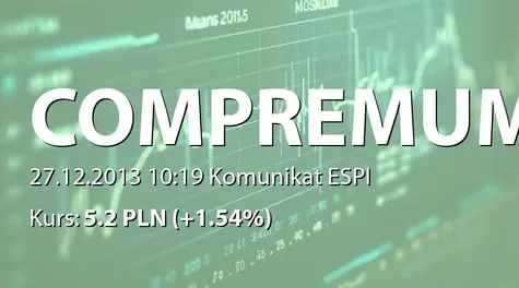COMPREMUM S.A.: Informacja o stanie posiadania akcji przez Romana Andrzejaka (2013-12-27)