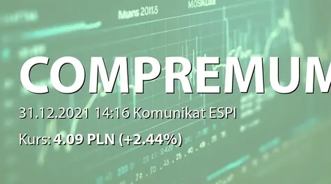 COMPREMUM S.A.: Przeniesienie ZCP do podmiotu zależnego (2021-12-31)