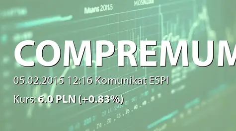 COMPREMUM S.A.: Umowy podwykonawcze z Alusta SA (2015-02-05)