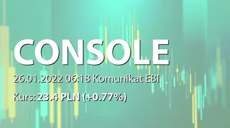 Console Labs S.A.: Terminy przekazywania raportów okresowych w 2022 roku (2022-01-26)