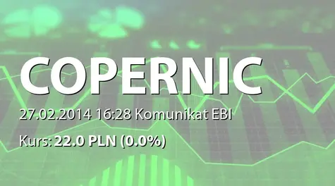 Copernicus Securities S.A. w upadłości: Podjęcie przez Zarząd Spółki pod firmą Copernicus Securities S.A. uchwały w sprawie Programu Skupu Akcji Własnych (2014-02-27)