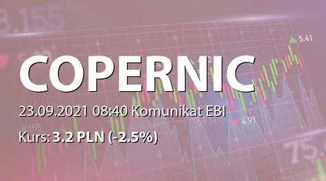 Copernicus Securities S.A. w upadłości: Rezygnacja członka RN (2021-09-23)